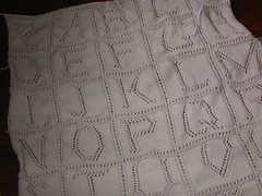 Alphabet blanket minus border