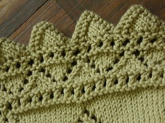 Alphabet blanket edge detail
