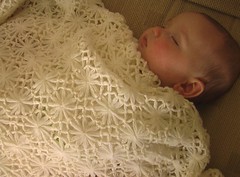 Daisy flower blanket