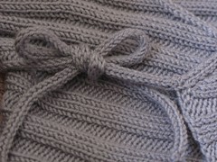 Clementine’s baby kimono i-cord tie #3