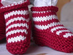 Candy boots pair
